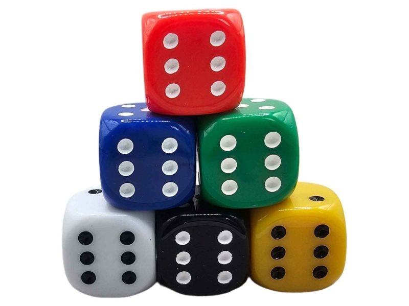 Dice4Friends Würfelset D6: Seniorenwürfel Mix (12)