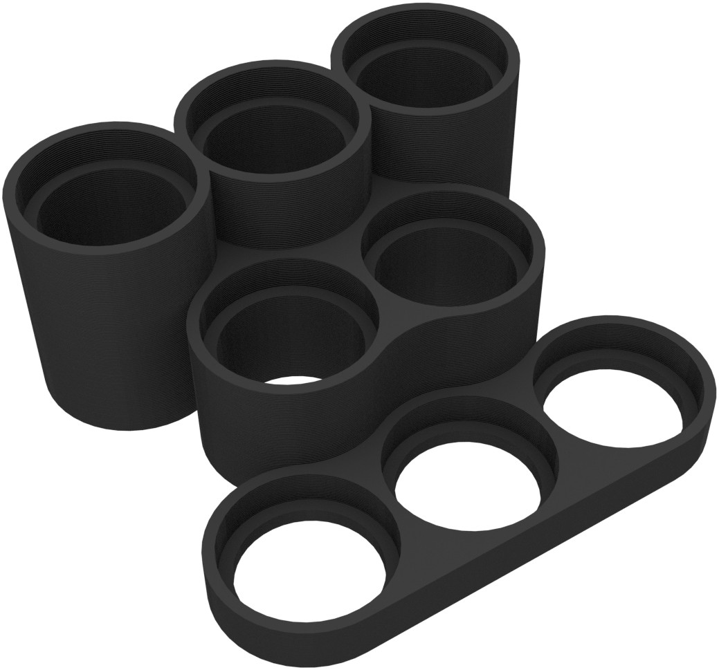 Feldherr Figurenpodest für 50 mm Bases schwarz