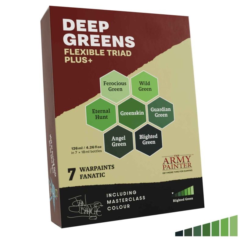 Army Painter – Deep Greens Flexible Triad Plus