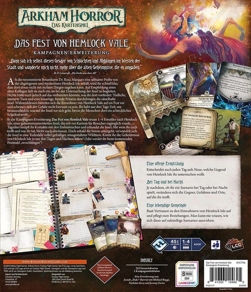 Arkham Horror LCG: Das Fest von Hemlock Vale Kampagnen - DE