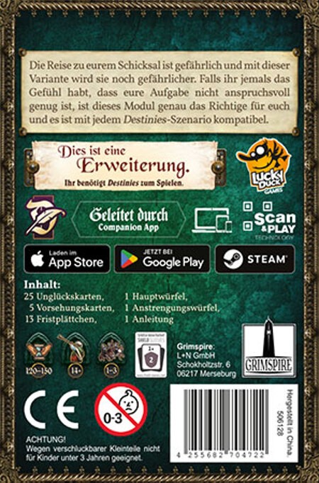 Destinies - Unglücksmodul Erweiterung