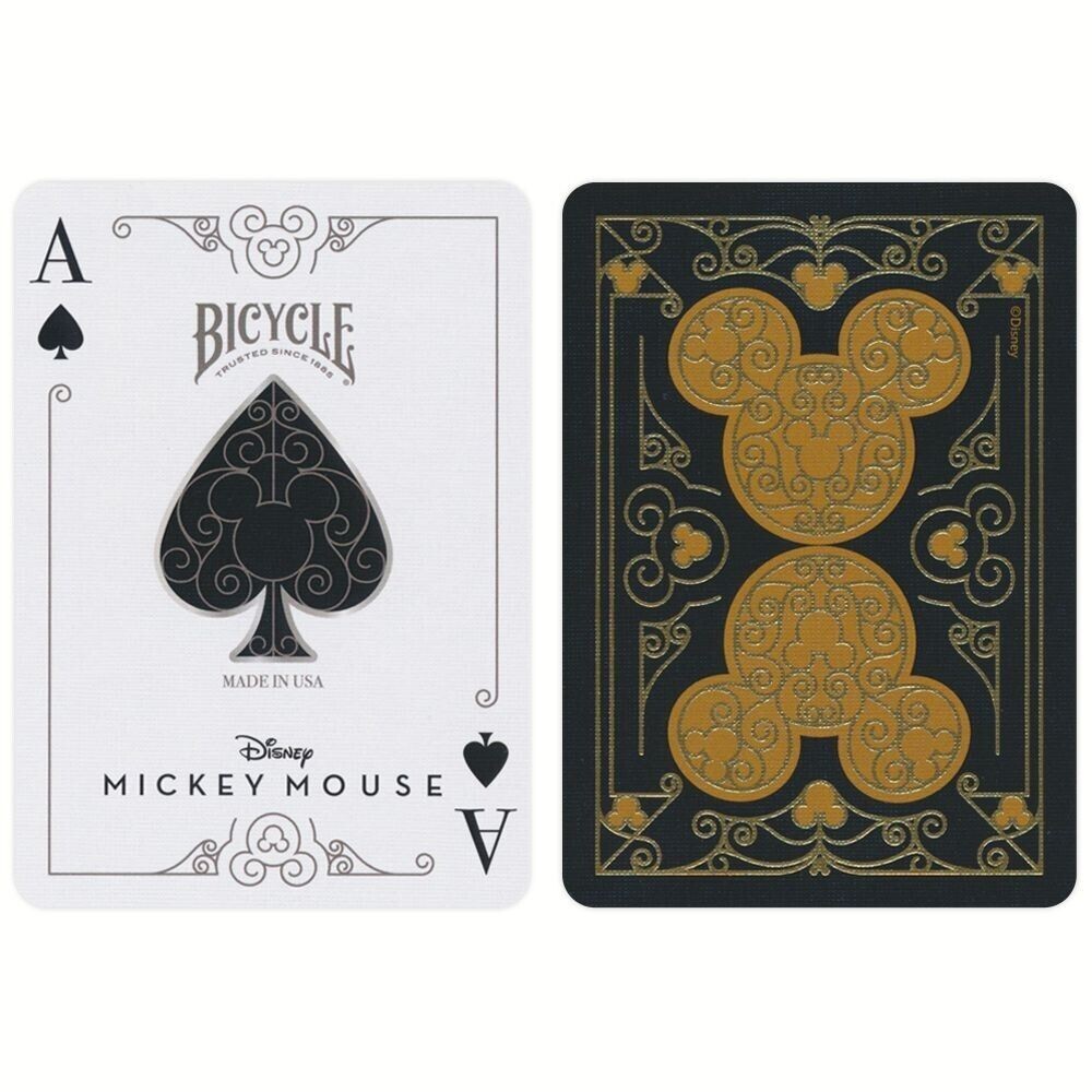 BICYCLE DISNEY MICKEY MOUSE BLACK & GOLD SPIELKARTEN