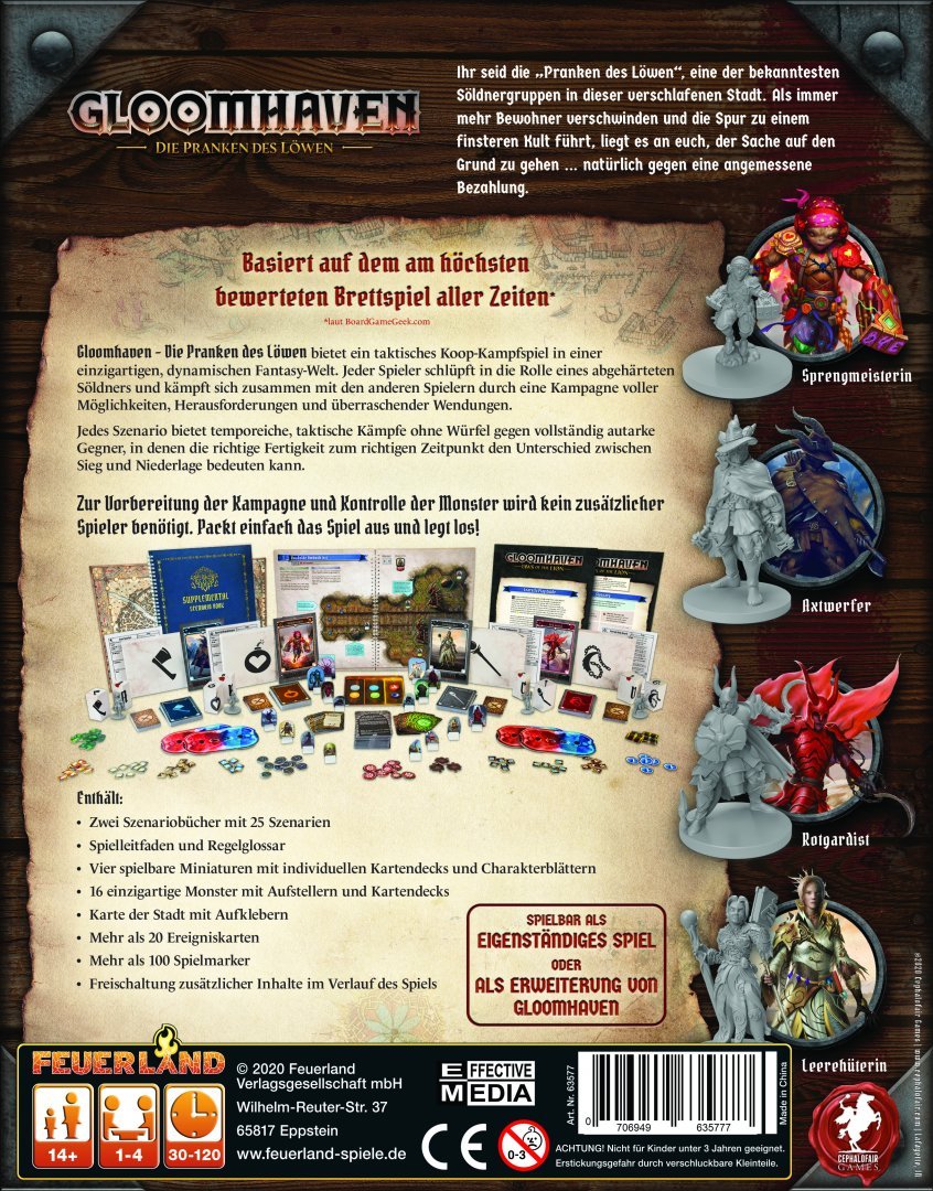 GLOOMHAVEN: Die Pranken des Löwen - DE