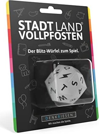 Stadt Land Vollpfosten Würfel – "Der Blitz-Würfel zum Spiel."