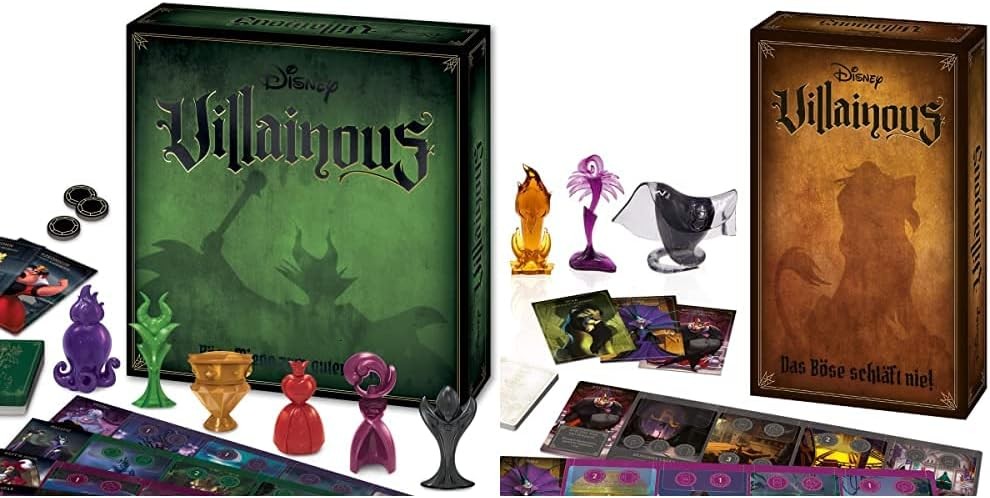 Disney Villainous 26055 & 26891 - Disney Villainous Grundspiel + Das Böse schläft nie Erweiterung - DE