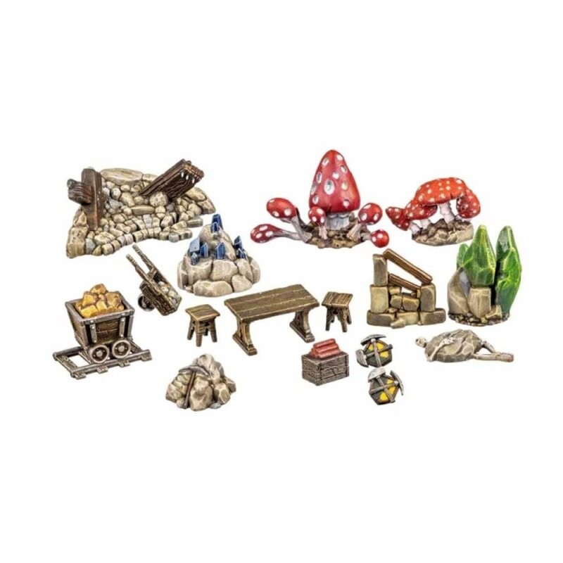 Dungeons & Lasers - Dwarven Mine Props