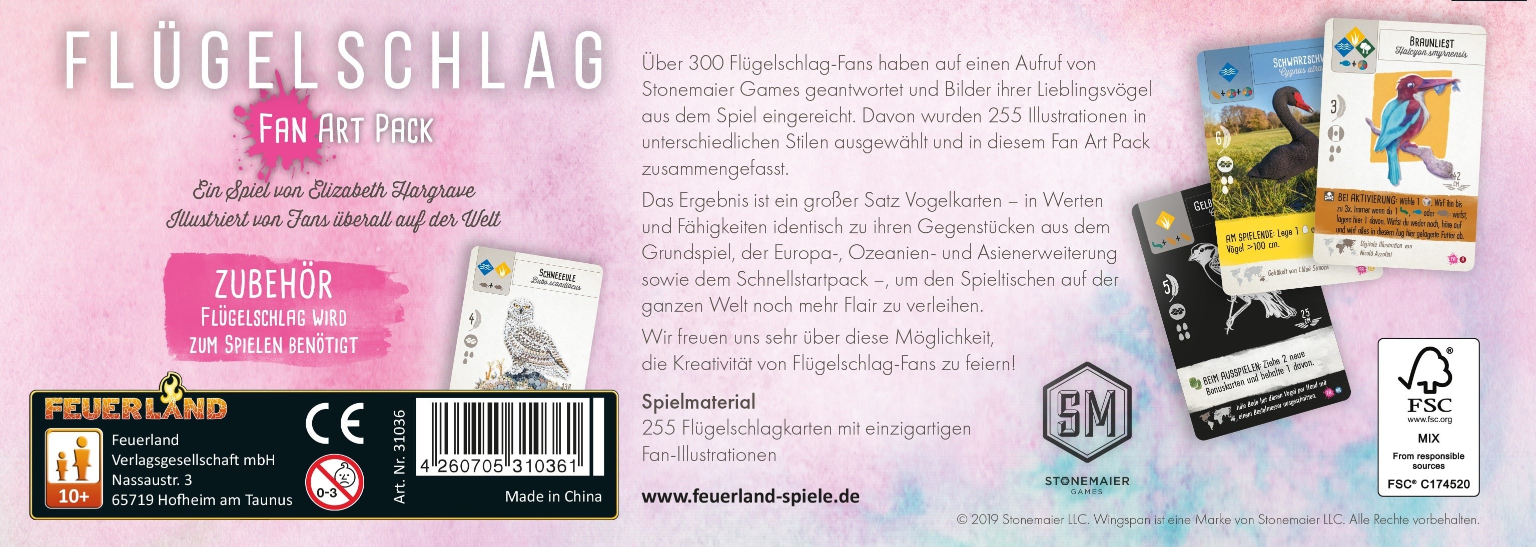 Flügelschlag: Fan Art Pack - DE