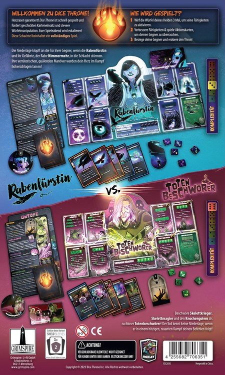 Dice Throne Outcasts: Rabenfürstin vs. Totenbeschwörer - DE