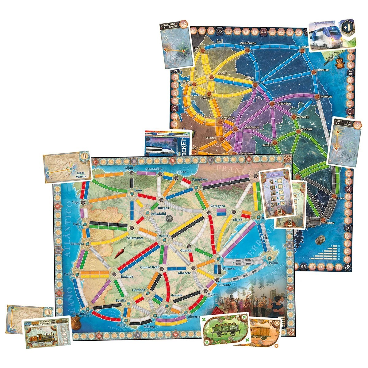 Zug Um Zug: Iberia & Südkorea - DE/EN