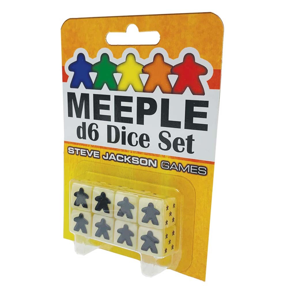 Steve Jackson Games Meeple D6 Würfel Set Weiß