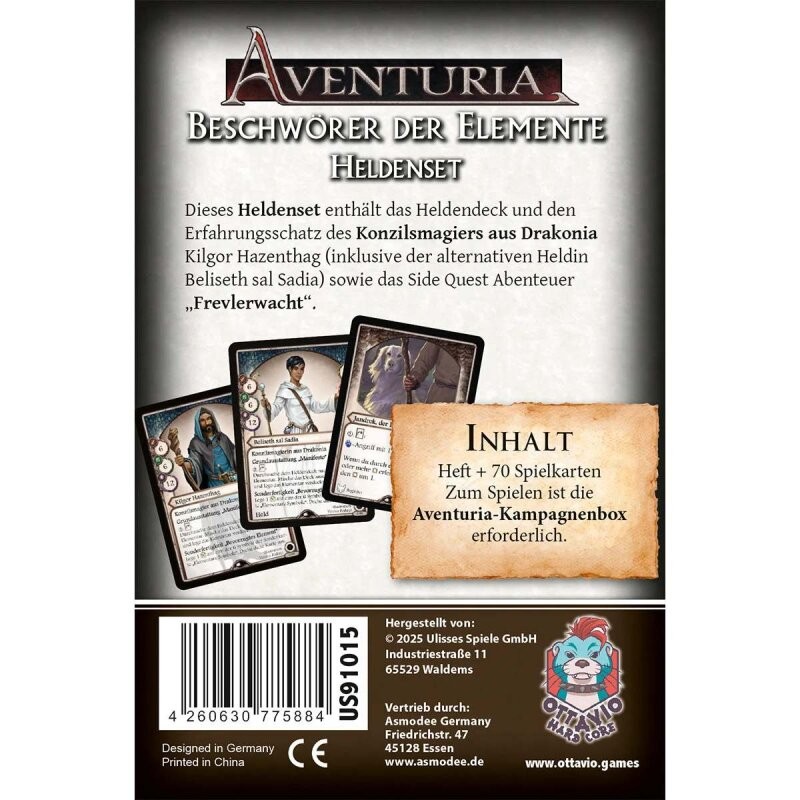 Aventuria: Beschwörer der Elemente - DE