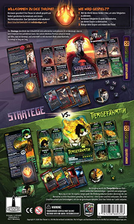 Dice Throne: Stratege vs. Tiergefährtin - DE