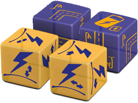 Railroad Ink - Challenge - Elektrizität Würfelerweiterung