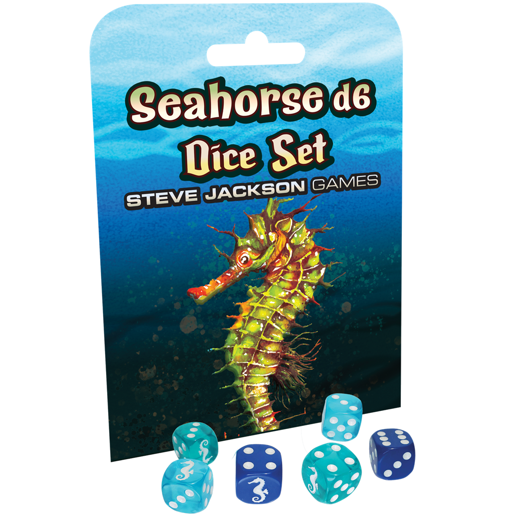 Steve Jackson Games Seahorse D6 Würfel Set