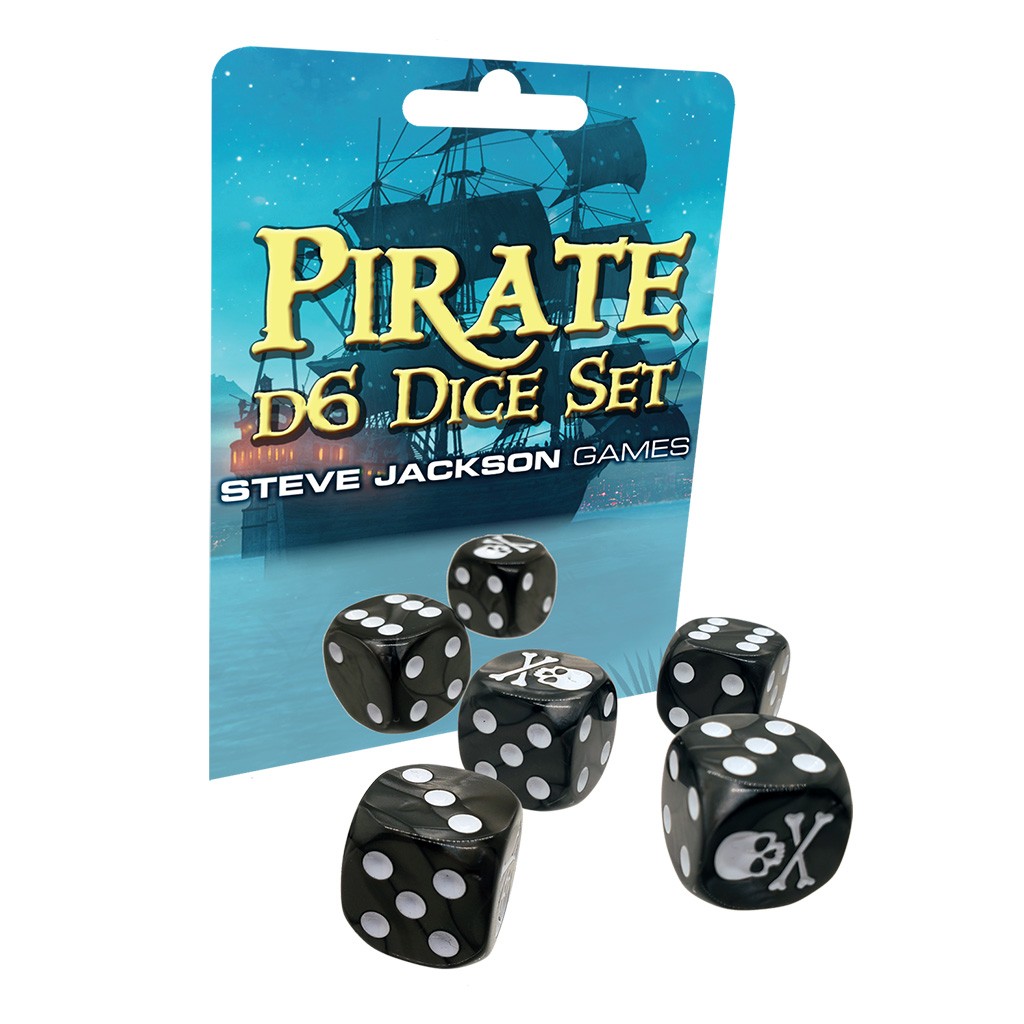 Steve Jackson Games Pirate Dice D6 Würfel Set