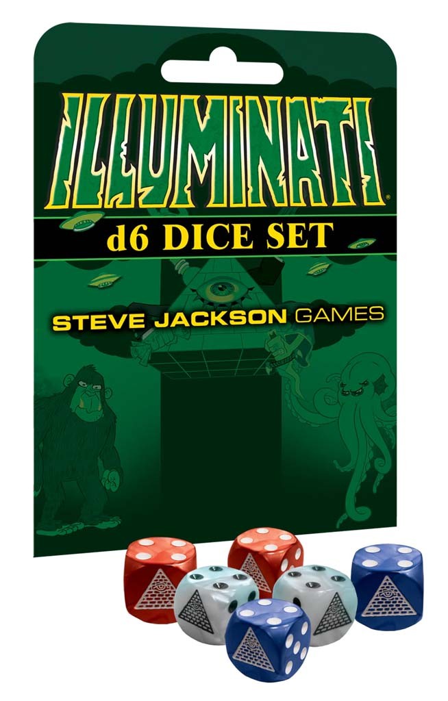 Steve Jackson Games Illuminati D6 Würfel Set
