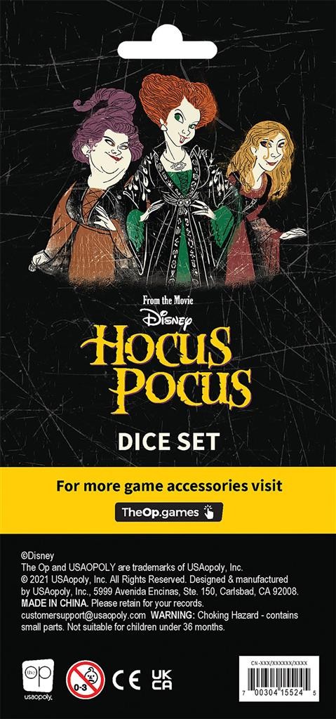 USAopoly Disney Hocus Pocus Würfel Set