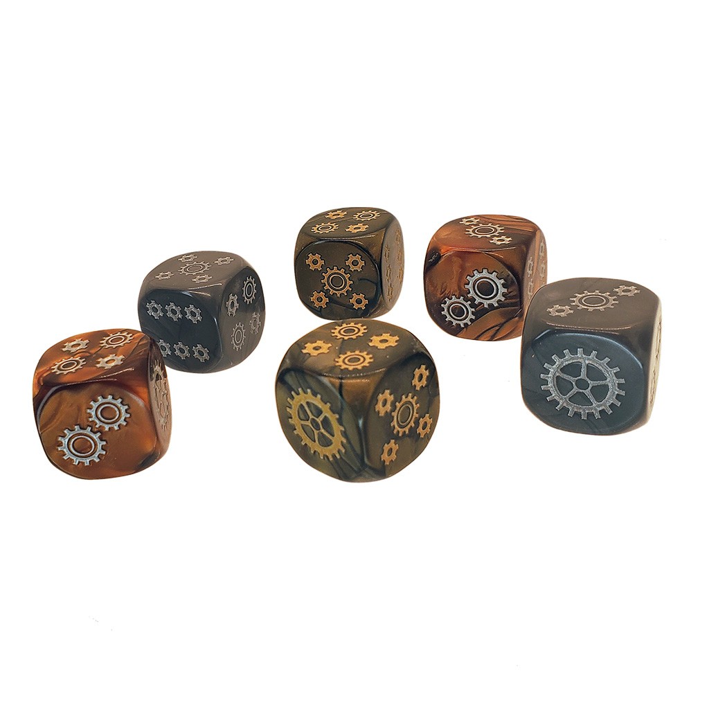 Steve Jackson Games Steampunk D6 Würfel Set