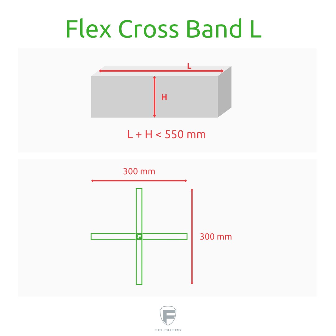 Feldherr Flex Cross Band grün - Größe L