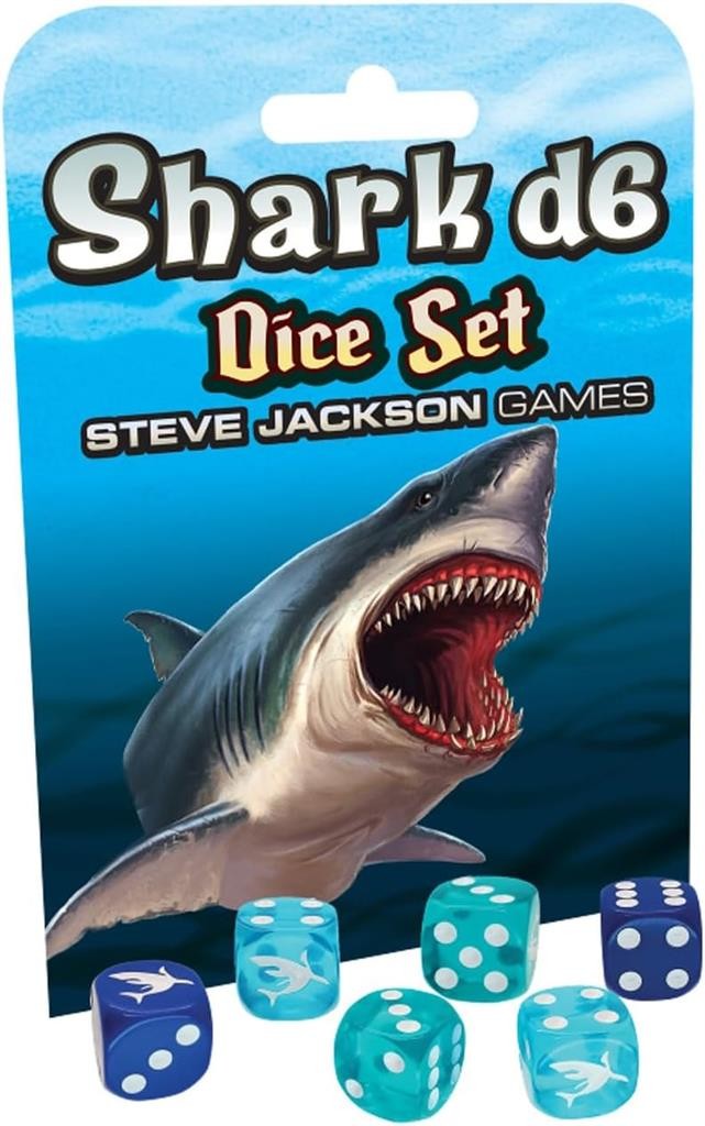 Steve Jackson Games Shark D6 Würfel Set