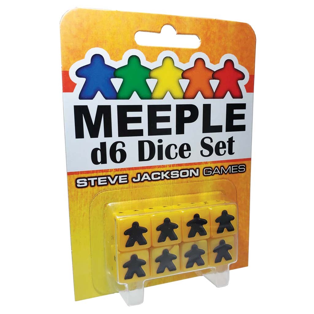 Steve Jackson Games Meeple D6 Würfel Set Gelb