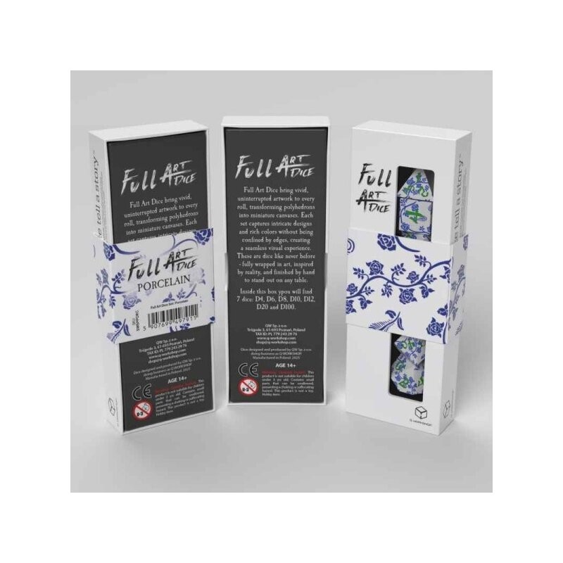 Full Art Dice Set: Porcelain