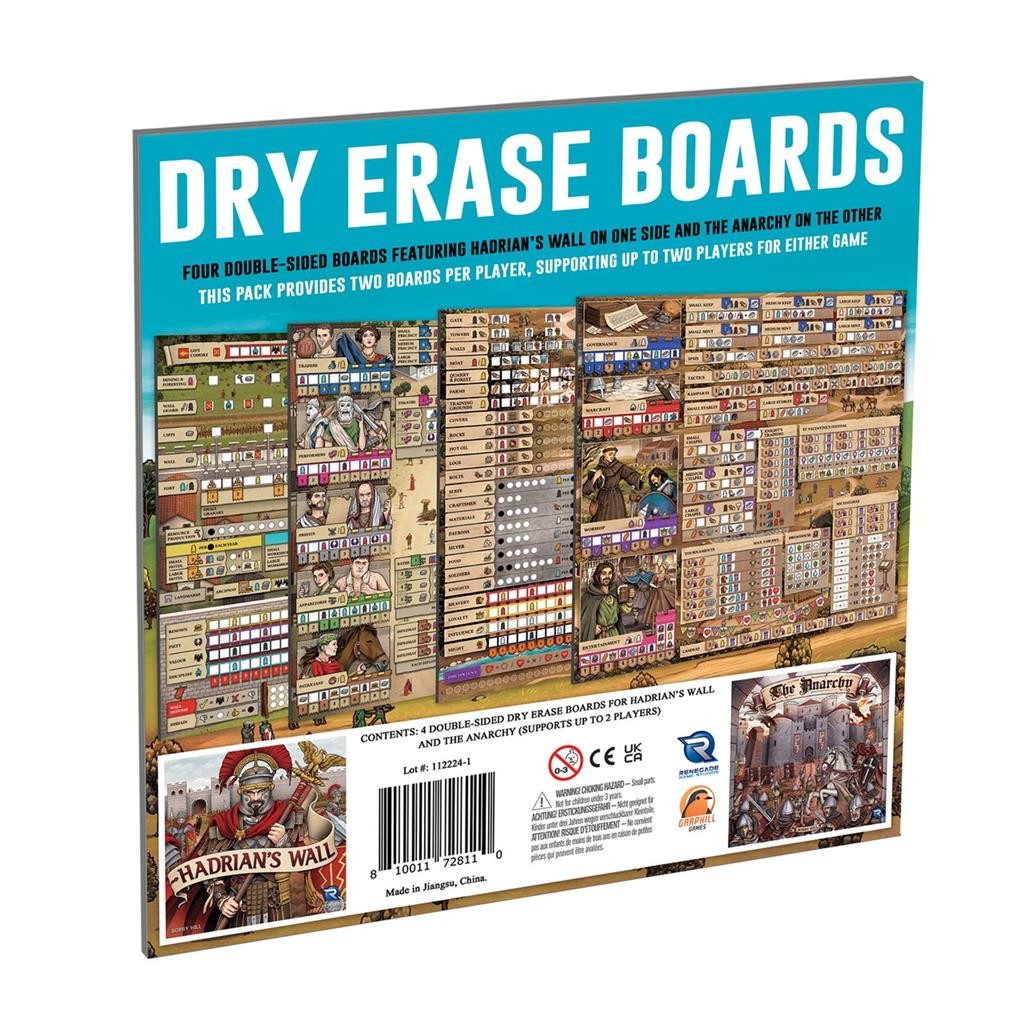 Hadrians Wall and The Anarchy Dry Erase Boards - EN