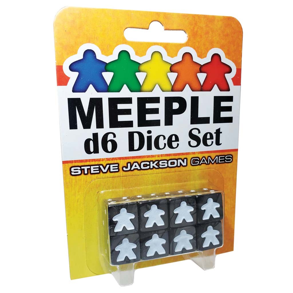 Steve Jackson Games Meeple D6 Würfel Set Schwarz