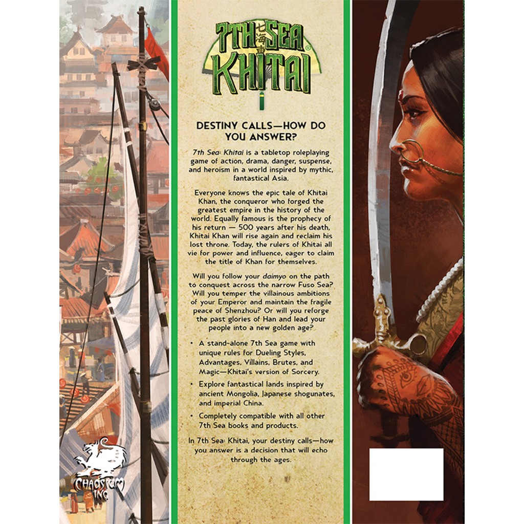 7th Sea: Khitai Core Book - EN