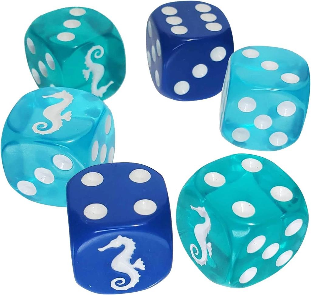 Steve Jackson Games Seahorse D6 Würfel Set